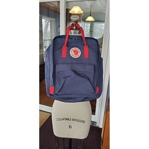 Fjallraven Re-Kanken Backpack Navy Blue Red Recycled Polyester 23510 Mens Womens